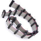 30P cable UL 2651 data flat ribbon cable assbembly female to female idc 2.54mm  flat cable wire 28 awg red mark cable