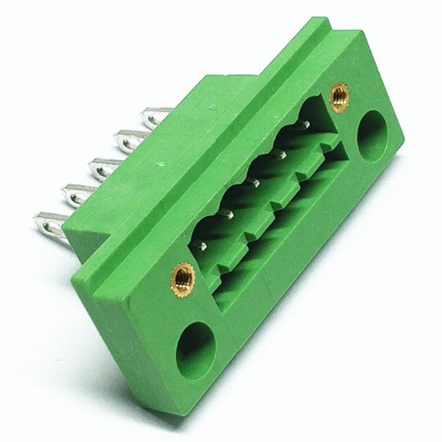 2EDGWB/2CDGB panel mount terminal blocks connector clamp 3.81/5.08/7.62mm pitch solder type