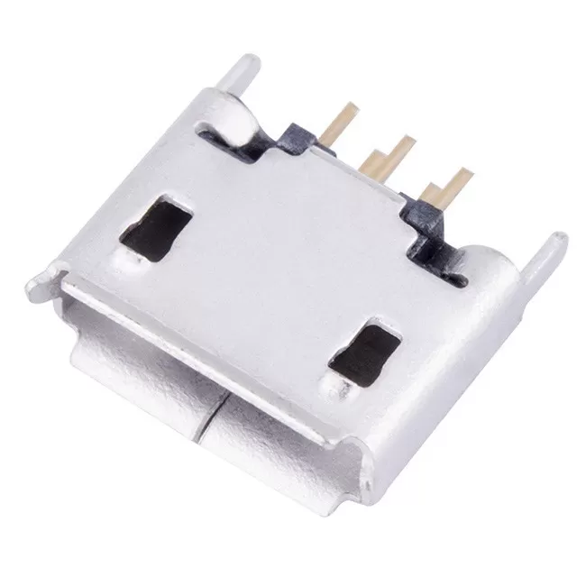 USB Receptacle connector micro usb b type 5 position female type vertical through hole for pcb