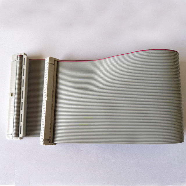 64pin flat ribbon cable idc 2.54mm with SR to idc 2.54mm with SR gray colour custom length type 2651 28 awg wire
