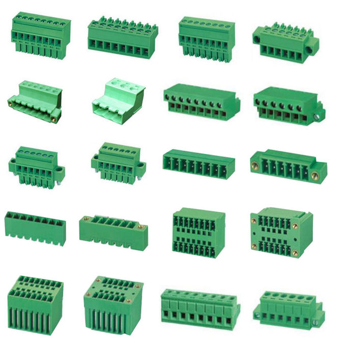 edg pluggable terminal blocks female sockets 3.81mm pitch vertical through hole for pcb