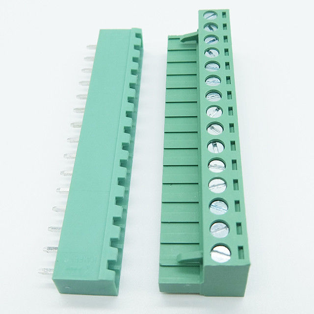 13position terminal block 3.81/5.00/5.08/7.62mm ptich clamp female socket free hanging type