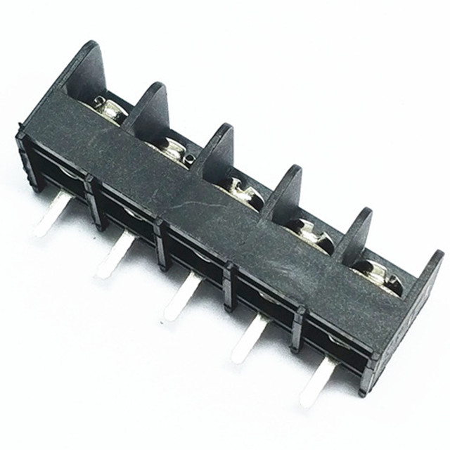 7.62mm pitch barrier terminal blocks vertical through hole screws with