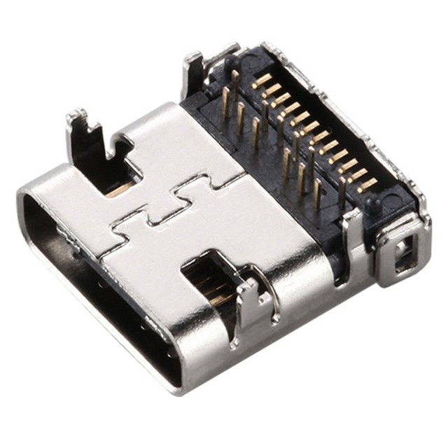 USB 3.1 connector female type c 24position surfae mount+throught hole