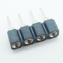 board to board connector single row machined female header 2.54mm pitch h=3.0/7.0mm round pin vertical through holedip