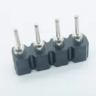 board to board connector single row machined female header 2.54mm pitch h=3.0/7.0mm round pin vertical through holedip