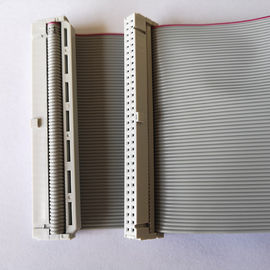 64pin flat ribbon cable idc 2.54mm with SR to idc 2.54mm with SR gray colour custom length type 2651 28 awg wire