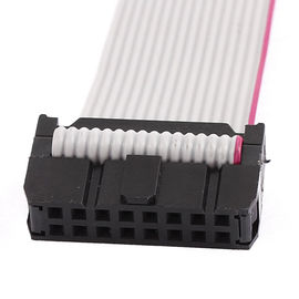 IDC/IDE 16pin flat  power ribbon cable 1.27mm pitch with IDC 2.54mm pitch connector female socket