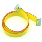 LED screen flat power ribbon cable 16 position yellow color with red mark for 28 agw wire ribbon cable assemblies