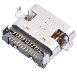 type c connector USB 3.1 24 position board cutout 0.80mm right angel surface mount type for pcb