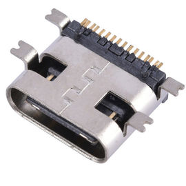 type c female USB 3.1 connector 16 position right angel surface mount type for pcb smt smd connector