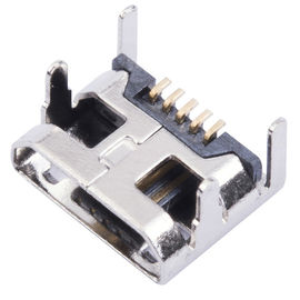 pcb connector micro usb 2.0 type 5 position female through hole + mount smd smt type