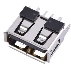 short USB connector 2.0 A type female 4 pin H=10.0mm vertical through hole dip for pcb