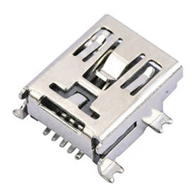 MINI USB B type 5 pin female type right angel surface mount smd type