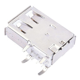 USB 2.0 A type female 4 pin side entry through hole type