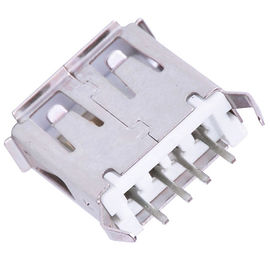 USB 2.0 A type female 4 pin H=13.7mm vertical through hole type