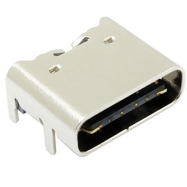 type c usb 3.1 female socket 6 position right angel surface mount type for charging connector