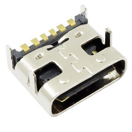 type c usb 3.1 female socket 6 position right angel surface mount type for charging connector