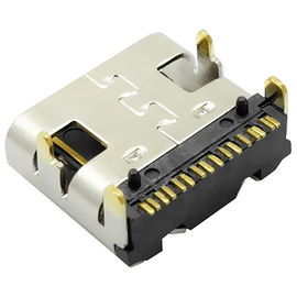 type c 16pin female type usb 3.1 connector right angel surface mount type for charging smt smd