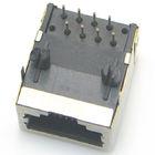 rj45 10p8c ethernet connector with shielded modular jack right angel through hole for pcba