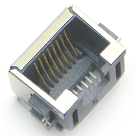 rj45 8p8c boardcut smt smt ethernet connector with shielded modular jack right angel surface mount