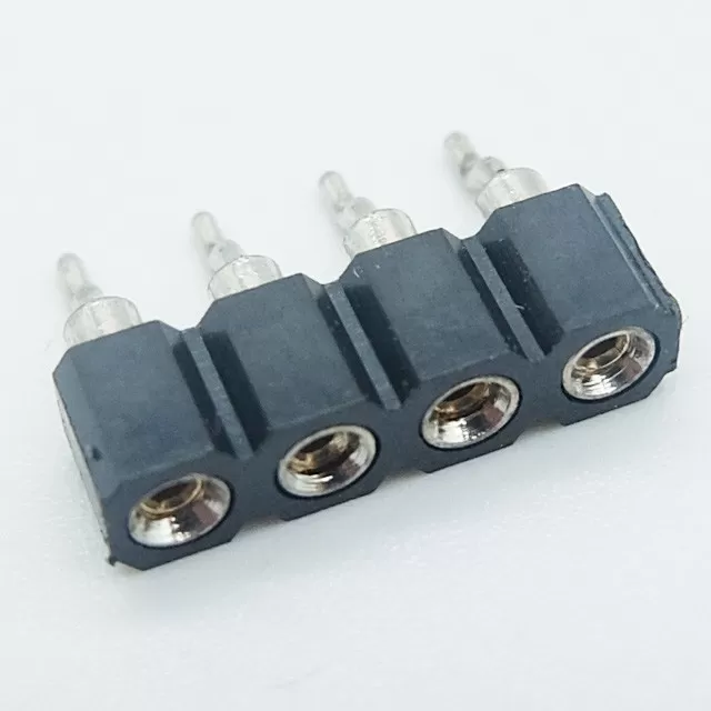 led strip connector 2.54mm machined female header socket h=3.0mm round pin surface mount smt smd board to board type