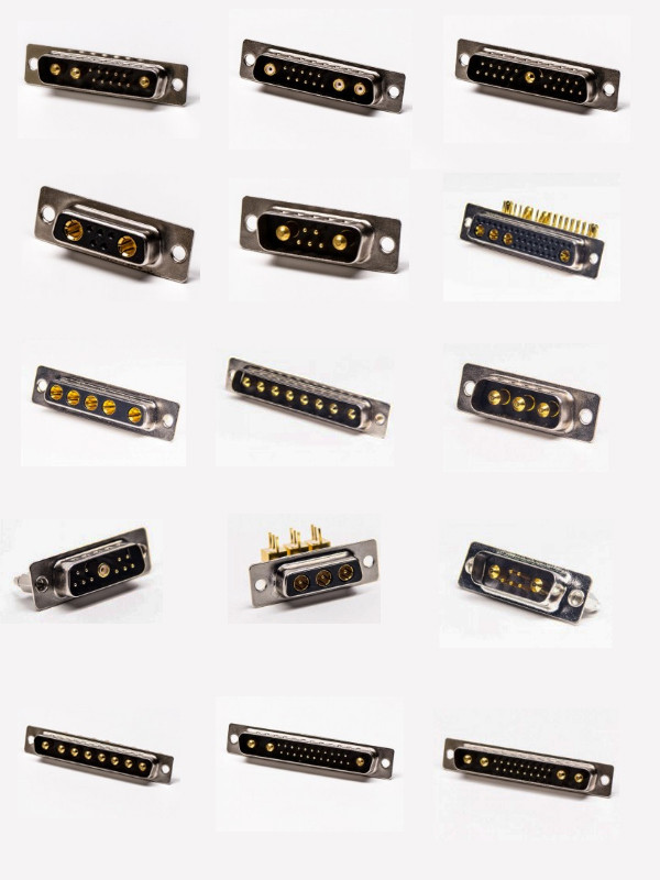 3w3 power DSUB connectors combo hold on 10/20/30/40 amps type plug